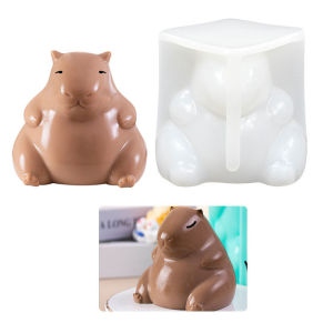 GG Cute Capybara Silicone Mold Cartoon Animal Milk Jelly Pudding Silicone Mould Home Kitchen Baking Accessories Party Restaurant