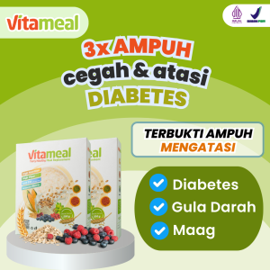 Vitamil Original Sereal Penurun Gula Darah Tinggi Jamu Diabetes Diabet Basah Kering Paling Ampuh