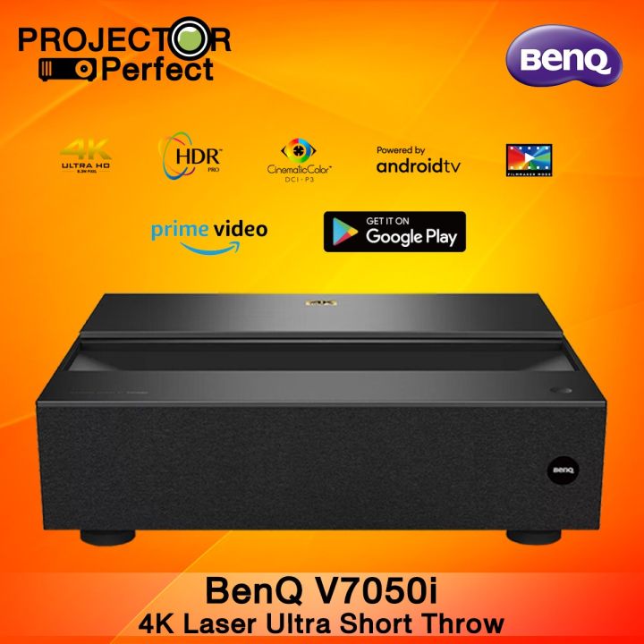 BenQ V7050i 4K Laser Ultra Short Throw Home Theater Smart Projector