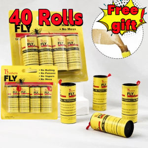 【Free gift】40 Rolls Fly Traps Ribbon Hanging Sticky Fly Trap Fruit Fly Gnat Trap Killer