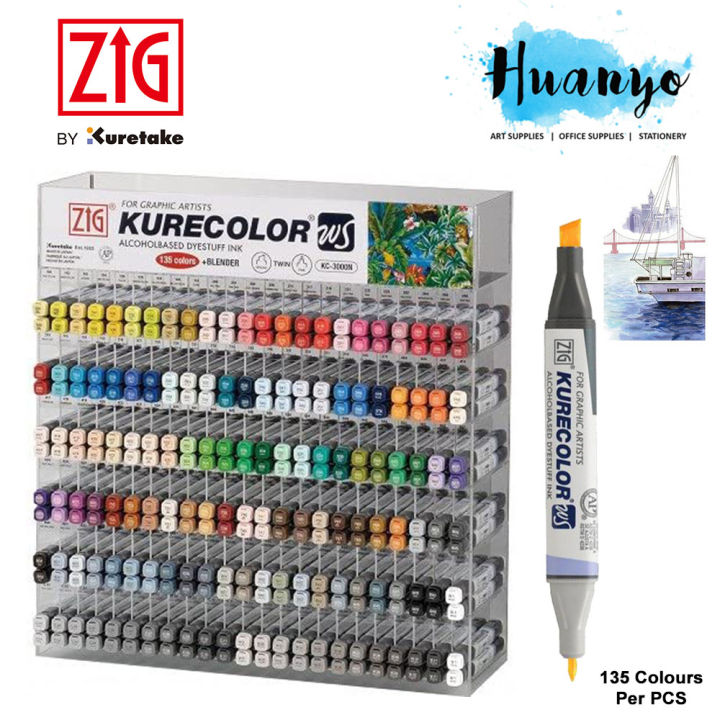 Zig Kurecolor Twin WS Colour Color Marker KC-3000 List 1/4 (Per