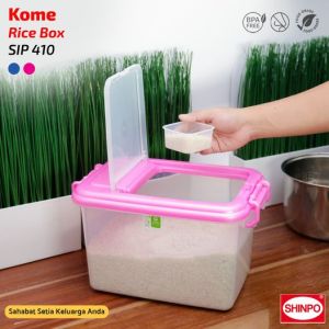 ( BISA COD ) PROMO KOTAK PENYIMPANAN BERAS 10 KG / SHINPO SIP 410 KOME / TEMPAT BERAS / WADAH BERAS / RICE BOX / TEMPAT BERAS LUCU 10KG / TEMPAT BERAS FLEKSIBLE / TEMPAT BERAS MURAH