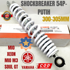 SHOCKBREAKER 54P PUTIH MOTOR YAMAHA MIO XEON FREEGO NOUVO SOUL GT DLL ORISINIL YGP SHOK BELAKANG SOK