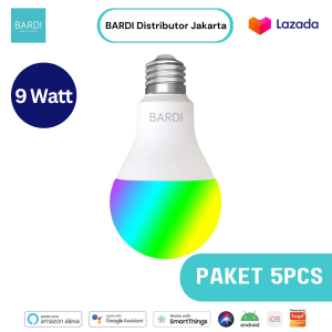 BARDI Smart LED Light Bulb RGB+ WW 9W Wifi Wireless IoT Home [5 PCS]