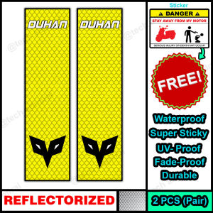 Alloy Top Box Sticker Waterproof Duhan Classic Edition (REFLECTORIZED)
