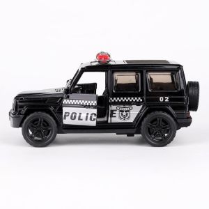 Police car alloy toy car model sound and light car door open kids toy car gifts