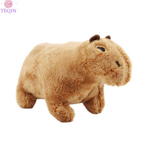 TEQIN【Fast Delivery】Búp bê vải nhung lông capybara 17cm Đồ chơi nhồi bông mềm capybara hoạt hình quà tặng sinh nhật cho trẻ em