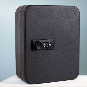 Heavy Duty Security Safe with Combination and Key Lock Wall Mounted 20 Key Hooks for Secure Key Management