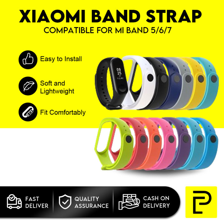 Xiaomi Mi Band 5/6/7 Strap Wristband Bracelet Smartwatch Wristbands Accessories Wrist Strap ...
