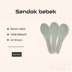 Sendok Bebek Butek Super Tebal Isi 144 Pcs/ Sendok makan Butek Tebal