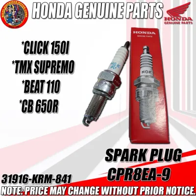 CLICK 150I/TMX SUPREMO/BEAT 110/CB 650R SPARK PLUG CPR8E-9 (HPI) (GENUINE: 31916-KRM-841)