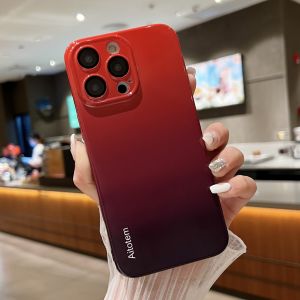KISSCASE Gradient Vỏ Phim Phù Hợp Với Iphone 14 ProMax Ốp Với Ống Kính Máy Ảnh Miếng Dán Bảo Vệ Ốp Điện Thoại Di Động Apple 13 Pro 14 Plus Ốp Bảo Vệ Chống Rơi Ống Kính 14 13 12 Bao Gồm Tất Cả Lưng PC