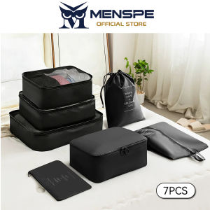 MENSPE 7 Sets Travel Storage Bags Luggage Organizer Bags Waterproof Packing Cubes For Clothes Shoes Cosmetics Toiletries