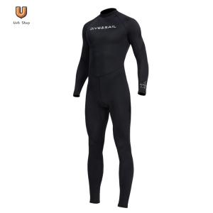 Men Diving Protection Clothes Cold Proof Sunscreen Snorkeling Surfing Swimsuit with Zipper Elastic Anti-scratch Breathable Water Sports Equipment [Ueb Shop]