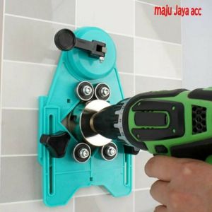 Bracket Alat Bantu Bor Keramik Kaca Granit 4-83mm Tile Glass Drill Diamond Core Bit Hole Locator A2001