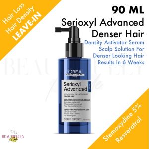 L’Oréal Professional Serioxyl Advanced Denser Hair Density Activator Serum 90ml - Stemoxydine Resveratrol Scalp Care for Hair Loss Thinning Hairfall Fall Hairloss Tonic (L’Oréal LOreal)