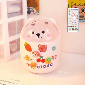 Thùng rác mini để bàn trang trí đẹp thùng rác lật -Lumbley