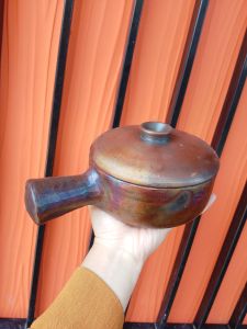 Alat Dapur Panci Tanah Liat Model Teflon Diameter 14 cm Kitchenware