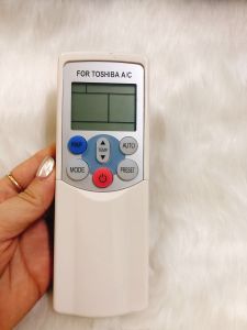 Điều khiển điều hòa TOSHIBA dòng WC-H01JE remote máy lạnh TOSHIBA (6 NÚT nắp trượt )- Tặng kèm pin