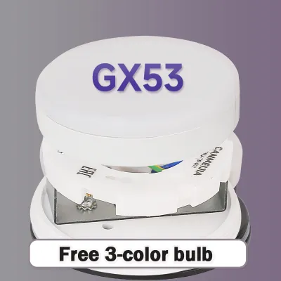 LANGYUE LED Downlight Outdoor Waterproof IP65 3 Colors GX53 Spotlight Aluminum Ceiling Light Pin Lamp For Indoor Living Room Eaves
