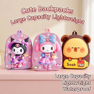 Kids School Backpack Cartoon Lightweight Waterproof Large Capacity Bookbag Preschool Travel