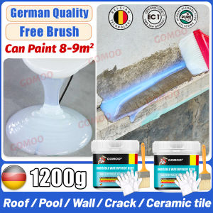 【Extreme Weatherproof🌧️🔥】GOMOO Waterproof Sealant Glue 1000g Transparent Water proof Glue waterproof glue transparen Fast Curing For Roof Wall Tile Concrete Plywood Crack Repair Coating