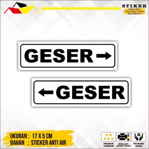 STIKER GESER UNTUK PINTU 1 SET 2 PCS