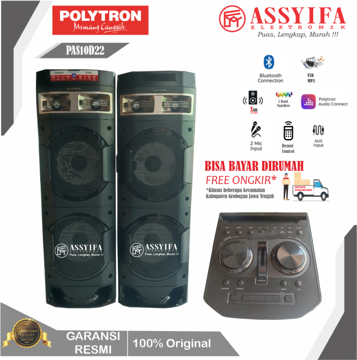 Speaker Aktif Polytron 10 Inch Pas 10d22 10df22 Baru Garansi Resmi