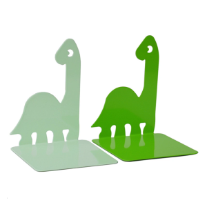 2 Pcs Dinosaur Bookends Metal Book Holders Book End Book Stoppers Book Support Desk Organisers for Books Magazines