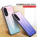 Oppo A18 2023กระจกเทมเปอร์เคสโทรศัพท์สำหรับ OPPO A18 G 4G A 38 18 18A OppoA18 OppoA38 4G 5G เคส2023ไล่ระดับสีเคสโทรศัพท์ฝาหลังกันกระแทก. 