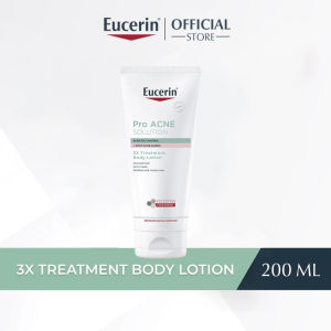 Eucerin ProACNE + Spotless Brightening Body Lotion with Thiamidol 200ml – Fades Post-Acne Dark Marks on Back/Buttocks Shoulders While BHA Unclogs Pores to Prevent New Bacne