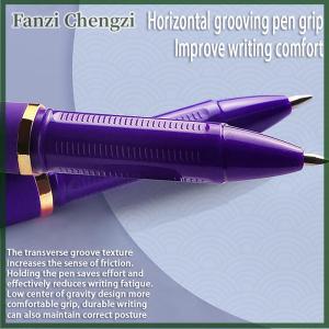 Fanzi 1 PCS Purple Ink Gel Pens 0.7mm 1.0mm For Writing Large Capacity Refill Office Supplies Back To Sochool