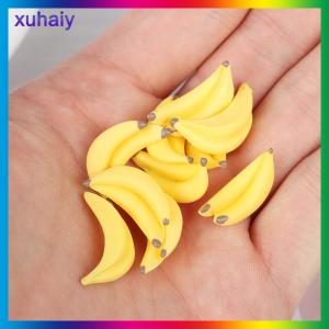 xuhaiy [Eleanor] 10 Búp Bê Quả Chuối Thu Nhỏ Nhà Búp Bê 1:12 Phụ Kiện Thực Phẩm Trong Nhà Đồ Chơi