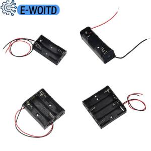 E-WOITD 18650 Battery Holder Clip Battery Holder Box With Connect Lead 1 Section 2 Section 3 Section 4 Section 18650 Batteries Case