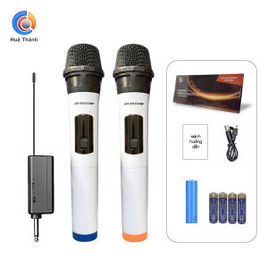 HT-15T 102 (có đầu thu) - Sử dụng pin thường 2A và pin sạc 18650 cho đầu thu - UHF - Micro loa kéo không dây