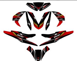 Decal Sticker New Beat Street motif racing