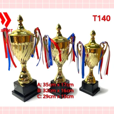 Cúp bóng đá cúp thể thao ngoại hạng Anh kim loại vàng bạc đủ loại đủ kích cỡ thiết kế miễn phí miếng dán cúp