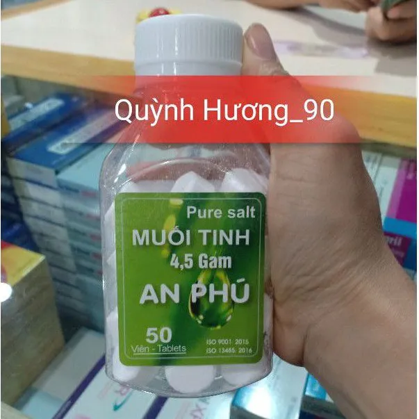 Muối Tinh Viên An Phú lọ 50 viên tiện dụng