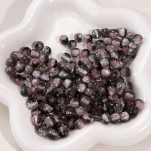 10pcs/bag 8x7mm Resin Cylindrical Large Hole Pillar Beads For Handmade Bracelet Necklace Earring Keychain DIY Craft Jewelry Making Accessories