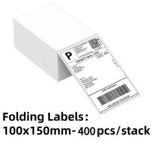 A6 Thermal Sticker Roll/Fold Thermal Label Sticker 100mm*150mm 76*130mm Thermal Bill Courier Bag Shipping Label
