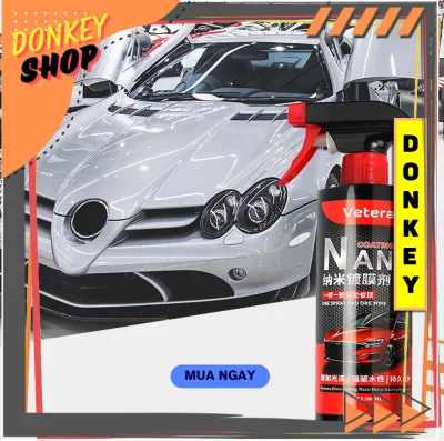 Bình Xịt Dung Dịch Nano Phủ Bóng Sơn Xe Ô Tô Chống Thấm Nước Cao Cấp VETERAN 500ml