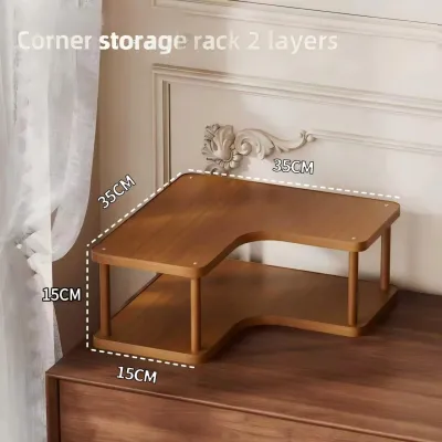 Ready Stock COD Thickened Multi-Layer Wooden Storage Rack Multipurpose Organizer For Kitchen Seasoning Desktop Bookshelf Ideal For Condominium Use