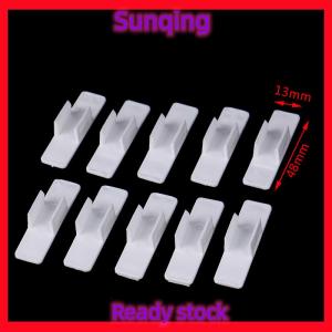 SQ Stationery [Flash Sale] 10ชิ้นใหม่ที่ใส่ปากกาแบบมีกาวในตัวคลิปดินสอกล่องปากกาแบบถาวรสำหรับวางบนโต๊ะ