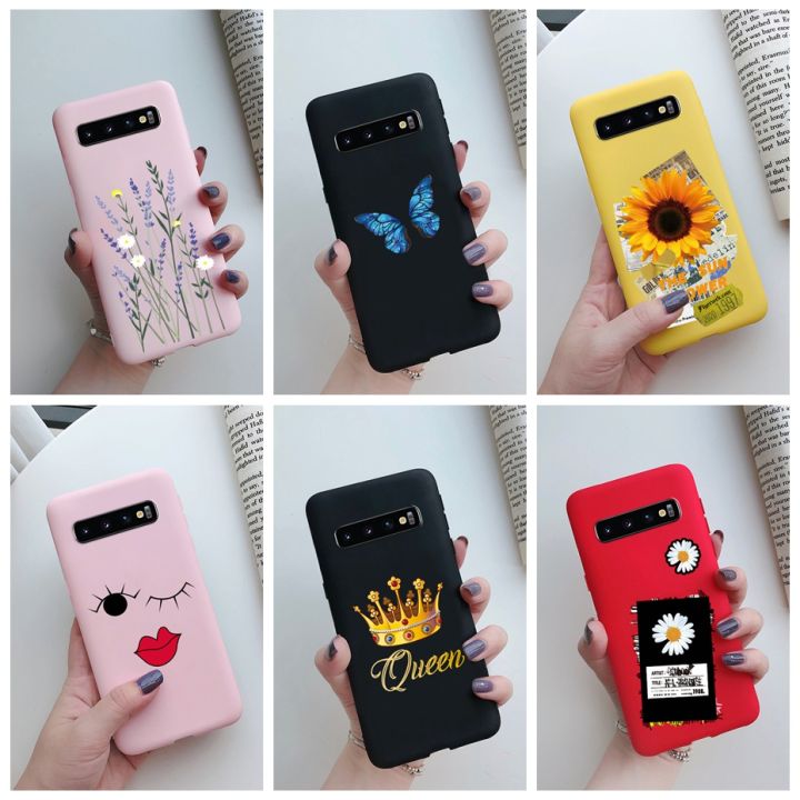 For Samsung Galaxy S10 Plus Case Cute Painted Casing Matte Soft