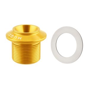 GTRBFDS Aluminum Alloy Crank Bolt M18 M30 Multicolor Bike Crankset Locking Screw Durable Anodizing Self-Extracting Cap Bike Maintenance