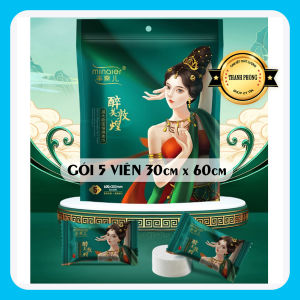 Gói 5 Viên Khăn Tắm Nén MINAIER Chất Lượng Cao [30*60cm]