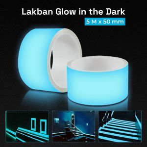 Glow In The Dark Tape 50mm x 5m Meter Isolasi Lakban Sticker Fosfor HY6