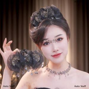 [COD] Auto Stuff ที่หนีบผมตาข่ายผ้าบางเนื้อละเอียดแบบหวานสำหรับผู้หญิงเครื่องประดับผมแบบเซอร์คอนที่ติดผมหางปลาฉลามสำหรับเป็นของขวัญ