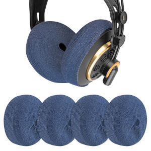 Geekria 2 Pairs Large Knit Fabric Washable Earpad Covers/Earpads Protectors Fits 4.33"-6.29" Headsets Stretchable Sanitary Earcup