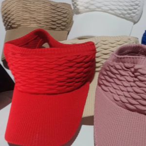 Topi Senam Wanita Topi Rajut Polos Topi Bolong Tengah Rajut Impor Model Korea